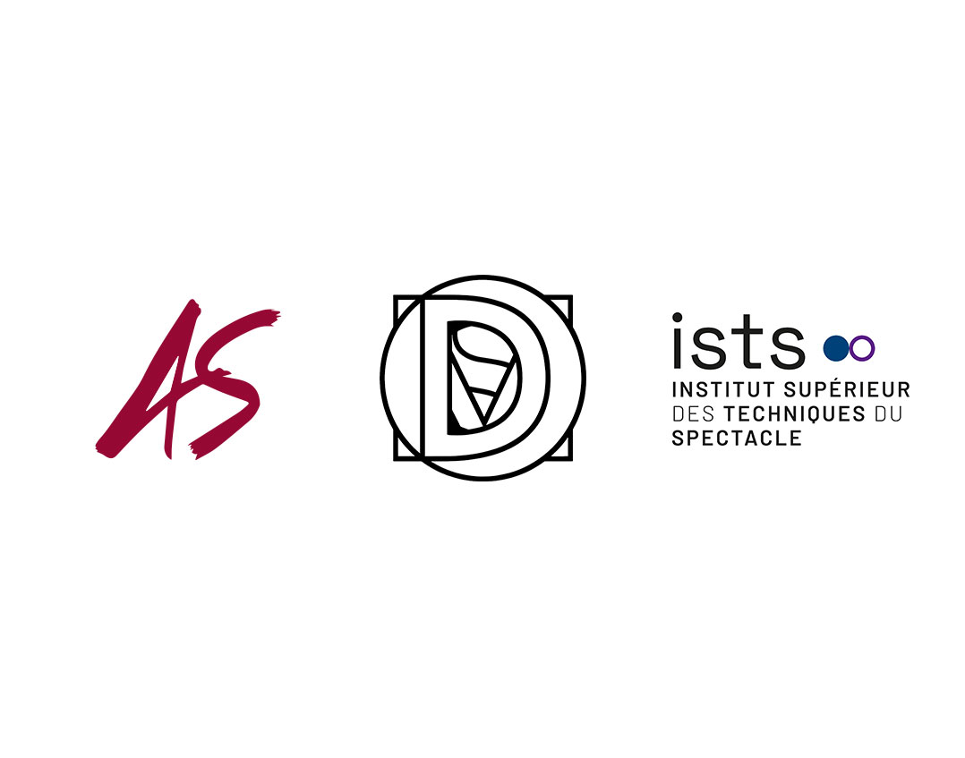 Logos de AS, du Théâtre des Doms et de l'ISTS